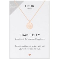 LUUK LIFESTYLE Silberkette Basic Minimalist, schlichter Plain Look, mit Kreis von LUUK LIFESTYLE