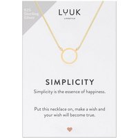 LUUK LIFESTYLE Silberkette Ring, SIMPLICITY Geschenkkarte, Glücksbringer von LUUK LIFESTYLE