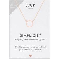 LUUK LIFESTYLE Silberkette Ring, SIMPLICITY Geschenkkarte, Glücksbringer von LUUK LIFESTYLE