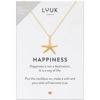 LUUK LIFESTYLE Silberkette Seestern, Geschenkidee Schmuck für Frauen, Mädchen von LUUK LIFESTYLE