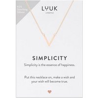 LUUK LIFESTYLE Silberkette V, Glücksbringer, SIMPLICITY Geschenkkarte von LUUK LIFESTYLE