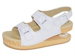 LUVER Federschuhe gefederte Damen Sandale weiß - Federschuhe - clgjr2105w, Größe: 37 von LUVER