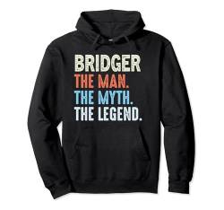 Bridger The Legend Name Personalisierte Niedliche Idee Männer Vintage Pullover Hoodie von LUXETHREADS Men's