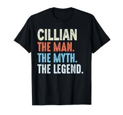 Cillian The Legend Name Personalisierte Niedliche Idee Herren Vintage T-Shirt von LUXETHREADS Men's