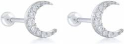 Ohrstecker for Damen, Ohrringe, 1 Paar, 925er Sterlingsilber, Ohrstecker, Kristall-Zirkon-Piercing-Ohrringe for Damen, Ohrknochen, Schmuck, Anhänger (Color : E4, Size : A) von LUbrel