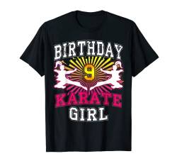 9. Geburtstag Mädchen - Karate 9 Jahre alt T-Shirt von LVGTeam