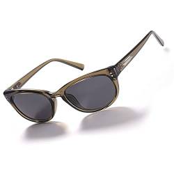LVIOE Sonnenbrille Damen Polarisiert Schwarz Vintage Sonnenbrille für Frauen von LVIOE