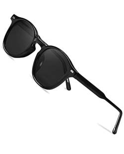 LVIOE Sonnenbrille Damen Rund Retro Polarisiert Runde Sonnenbrillen UV400 Schutz von LVIOE