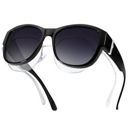 LVIOE Überbrille Sonnenbrille Polarisiert für Damen, Trendige Fit Over Sonnenbrille mit UV400 Schutz Gläsern von LVIOE