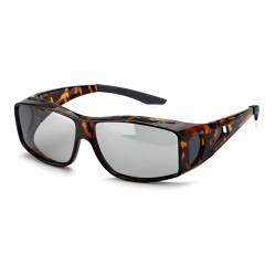 LVIOE Unisex Photochromes Polarisiert Sonnenbrille Brille Überbrille für Brillenträger, Fit-over Polbrille für Herren und Damen von LVIOE