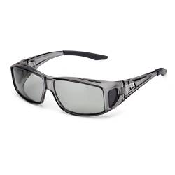 LVIOE Unisex Photochromes Polarisiert Sonnenbrille Brille Überbrille für Brillenträger, Fit-over Polbrille für Herren und Damen von LVIOE