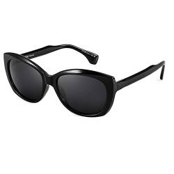 LVIOE Vintage Polarisierte Sonnenbrille für Damen UV400 Schutz Ultraleicht Rahmen von LVIOE