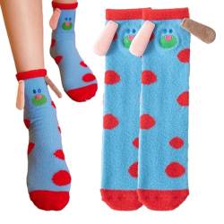 Warme Fuzzy-Socken - Bequeme Thermosocke,Lustige Cartoon atmungsaktive bequeme warme elastische Fuzzy-Socken für Mädchen Frauen Weihnachtsgeschenk Lvtfco von LVTFCO
