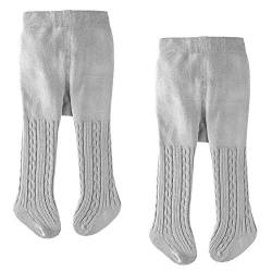 LXGKREL Strumpfhosen für Baby Mädchen Jungen Baumwolle-Strick-Strumpfhose Weich Warm und Elastisch 2 Stück 0-24 Monate von LXGKREL