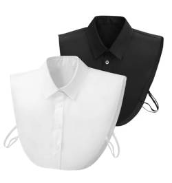 LXTOPN Women's Removable Fake Collar,Rollkragen aus Baumwolle,Warm Blusenkragen Einsatz Fake Kragen,für Formelle Kleidung Blusen Pullover (GZK-2) von LXTOPN
