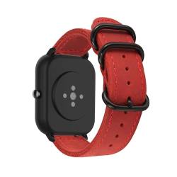 Armbänder für Amazfit GTS 3 Armband, Vintage Leder mit Verstellbarer Edelstahl Metall Schnalle für Herren Damen Ersatzarmband Kompatibel mit Amazfit GTS 3 Uhrenarmband (1) von LXURY