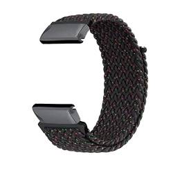 Nylon Armband Kompatibel mit Garmin Forerunner 955/935/ 945/ Fenix 7/ Fenix 6 PRO/Fenix 5 Plus Armbänder Bewegung Elastisch Männer und Frauen Geflochtenes Ersatzarmband (5) von LXURY