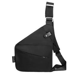 Wander Plus Anti-Diebstahl-Reisetasche, Cross-Body-Reisetasche, Schulter-Reisetasche, verstellbare Reisetasche für Damen und Herren (Black) von LXURY
