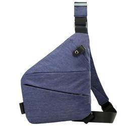 Wander Plus Anti-Diebstahl-Reisetasche, Cross-Body-Reisetasche, Schulter-Reisetasche, verstellbare Reisetasche für Damen und Herren (Blue) von LXURY
