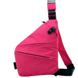 Wander Plus Anti-Diebstahl-Reisetasche, Cross-Body-Reisetasche, Schulter-Reisetasche, verstellbare Reisetasche für Damen und Herren (Pink) von LXURY