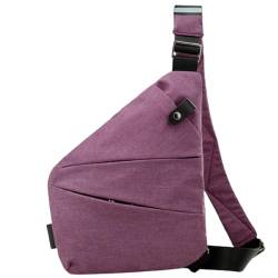 Wander Plus Anti-Diebstahl-Reisetasche, Cross-Body-Reisetasche, Schulter-Reisetasche, verstellbare Reisetasche für Damen und Herren (Purple) von LXURY