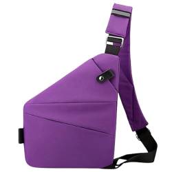 Wander Plus Anti-Diebstahl-Reisetasche, Cross-Body-Reisetasche, Schulter-Reisetasche, verstellbare Reisetasche für Damen und Herren (Violet) von LXURY