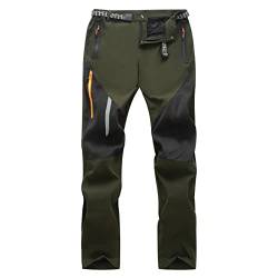 LY4U Herren Wanderhose, Leichte Schnell Trocknende Wanderhose, Männer Outdoor Atmungsaktive Wasserabweisende Hose mit Reißverschlusstaschen von LY4U