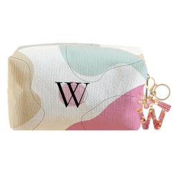 LYDZTION Personalisierte Make-up-Tasche mit Initialen-Motiv, Schlüsselanhänger, individuelle Make-up-Kosmetiktasche für Frauen, Mutter, beste Freundin, Teenager, Mädchen, Weihnachten, Geburtstag, von LYDZTION