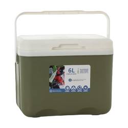 LYEAA 6L Kühl- und Wärmekonservierungseimer – Tragbarer Inkubator for die Frischhaltung von Lebensmitteln und Getränken im Freien for Camping und Grillabende von LYEAA