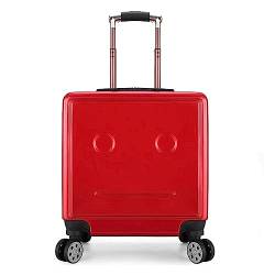 LYFDPN Practical Luggage Suitcases with Wheels Carry On Luggage Adjustable Trolley Suitcase for Travel Business Trip Boarding Luggage Easy to Move (Red) von LYFDPN
