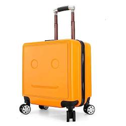 LYFDPN Practical Luggage Suitcases with Wheels Carry On Luggage Adjustable Trolley Suitcase for Travel Business Trip Boarding Luggage Easy to Move (Yellow) von LYFDPN
