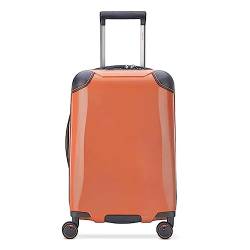LYFDPN Practical Luggage Suitcases with Wheels Carry On Luggage Smart Safety Opening and Closing Design Suitcase UsbLuggage Easy to Move (Orange 24 in) von LYFDPN