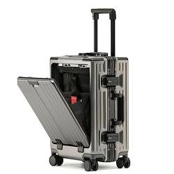 LYFDPN Practical Luggage Suitcases with Wheels Large Capacity Carry On Luggage with USB Charging Port TSA Customs Lock Light Suitcase Easy to Move (Gray 20 in) von LYFDPN