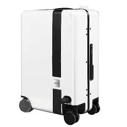 LYFDPN Suitcases Rideable Charging Luggage Automatically Follow Key Recall App Control Suitcases with Wheels Fingerprint Unlock Easy to Move (D) von LYFDPN