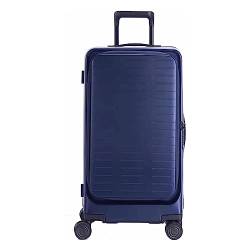 LYFDPN Suitcases with Wheels Large-Capacity Aluminum Frame Luggage Security TSA Combination Lock Carry On Luggage Drop-Proof Suitcase Easy to Move (Blue 43 * 36 * 70CM) von LYFDPN