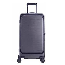 LYFDPN Suitcases with Wheels Large-Capacity Aluminum Frame Luggage Security TSA Combination Lock Carry On Luggage Drop-Proof Suitcase Easy to Move (Gray 43 * 36 * 70CM) von LYFDPN