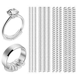 Ringgrößenversteller für lose Ringe, 12 Stück, 4 Größen, unsichtbarer, transparenter Silikon-Ringschutz für Damen und Herren, Ringgrößenversteller, Abstandshalter für zu große Ringe von LYHURK