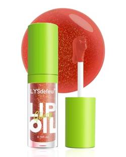 Lippenöl-1Stück Professional Makeup Feuchtigkeitsspendender Lipgloss, Moisturizing Hydrating Plumper Lip Glow Oil Lip Stain Tint, Long Lasting Lippen Care Lippenöl, Lip Gloss Fat Lip Oil Drip-06# von LYSdefeu