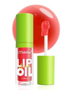 Lippenöl-1Stück Professional Makeup Feuchtigkeitsspendender Lipgloss, Moisturizing Hydrating Plumper Lip Glow Oil Lip Stain Tint, Long Lasting Lippen Care Lippenöl, Lip Gloss Fat Lip OilDrip-05# von LYSdefeu