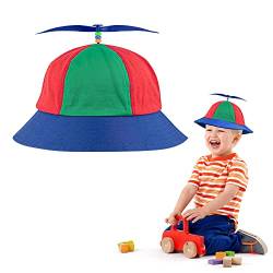 LYTIVAGEN Kinder Propeller Mütze Bunte Helikopter Mütze Baseball Cap mit Propeller Kinder Hubschrauber Mütze Lustige Propeller Cap Hubschrauber Kappe Helikopter Kappe Hut für Fasching Karneval von LYTIVAGEN