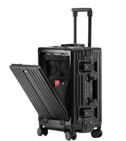 LZDLNB Handgepäck-Koffer, großes Fassungsvermögen, Handgepäck mit USB-Ladeanschluss, TSA-Zollschloss, Leichter Koffer, Handgepäck von LZDLNB