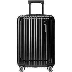 LZDLNB Reisekoffer, 20-Zoll-Koffer, Business-Boarding-Koffer, Gepäck, Doppel-Reißverschlussfach, TSA-Zahlenschloss-Koffer, langlebig von LZDLNB