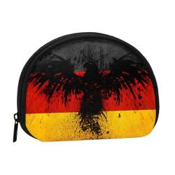 Tragbare Geldbörse mit Reißverschluss, venezolanische Flagge, Münzbörse für Münzen, Lippenstift, Ausweis, Schlüssel, Vogel Deutschlandflagge, 12cm x 9cm, Münztasche von LZNJZ