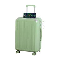 LZXJF Koffer Ladekoffer, Trolley-Koffer for Herren Und Damen, Robustes Und Verschleißfestes 20-Zoll-Passwortfeld Suitcase (Color : Green, Size : 22in) von LZXJF