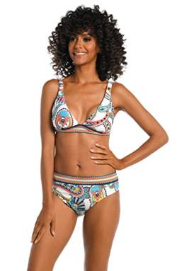 La Blanca Damen Triangel-Badeanzug über der Schulter Bikini, Mehrfarbig, 42 von La Blanca