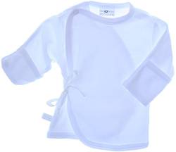 KRATZSCHUTZ Wickelhemdchen Ertslingsshirt Flügelhemdchen Baby Shirt Wickelshirt (56) von La Bortini