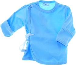 KRATZSCHUTZ Wickelhemdchen Ertslingsshirt Flügelhemdchen Baby Shirt Wickelshirt (62) von La Bortini