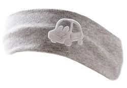 La Bortini Baby Kinder Haarband Stirnband Hairband Grau mit Auto festlich sommerlich (KU 40-52cm.) von La Bortini