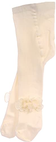 La Bortini Baby Kinder Strumpfhose Taufe Creme Beige 48 50 56 62 68 74 80 86 (62) von La Bortini