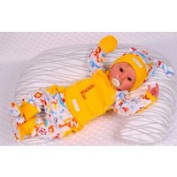 La Bortini Body & Hose Baby Anzug 2Tlg Wickelbody Hose und Mütze 50 56 62 von La Bortini